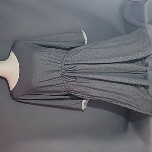 Women's Torrid Casual Fall Cinch Pull Dress with Pockets Size 1 X 14 16 Gray EUC